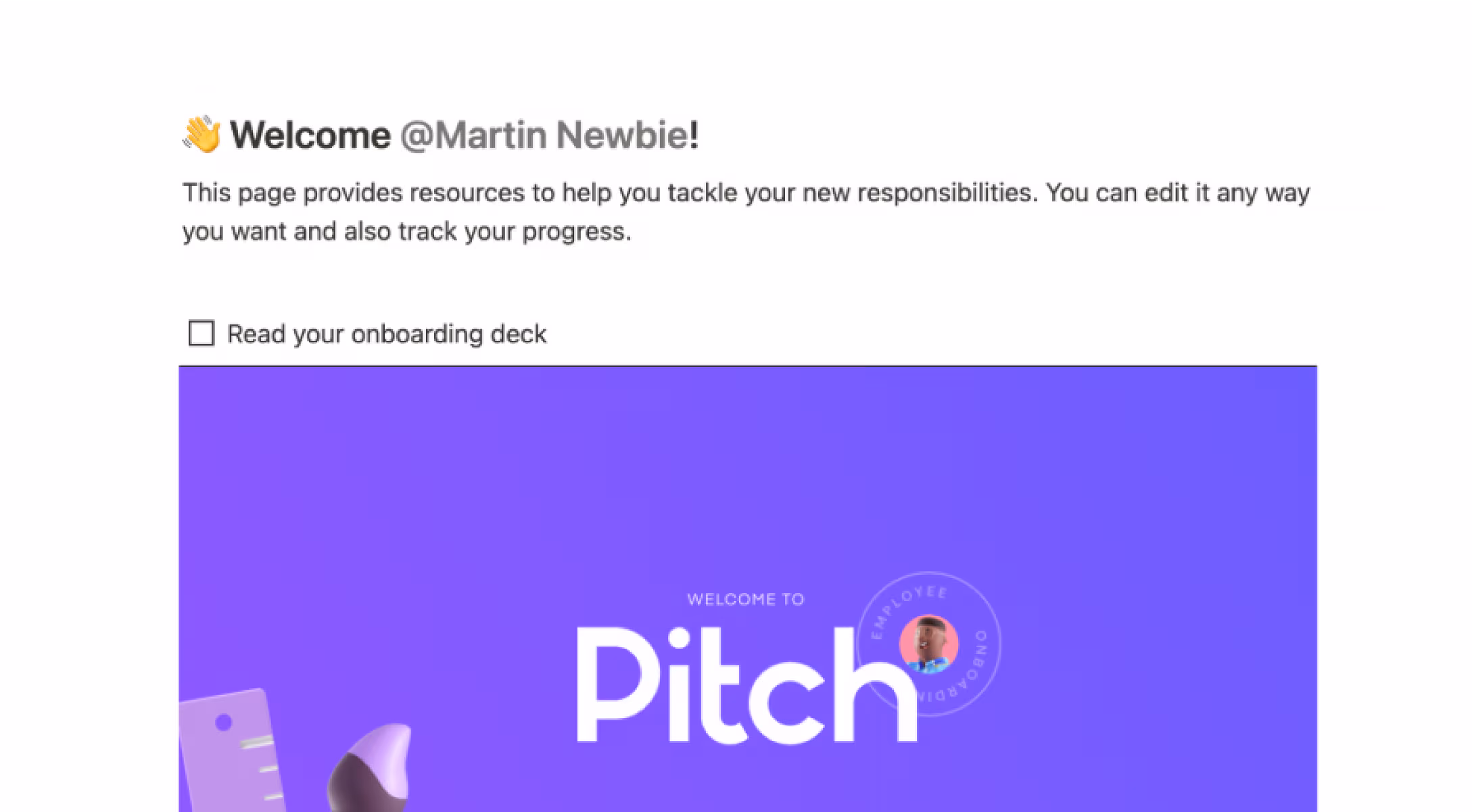 온보딩 체크리스트