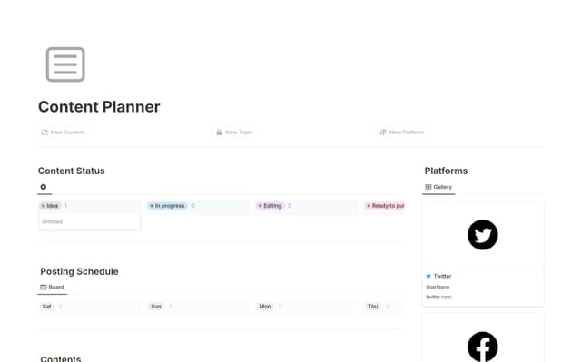 Content Planner